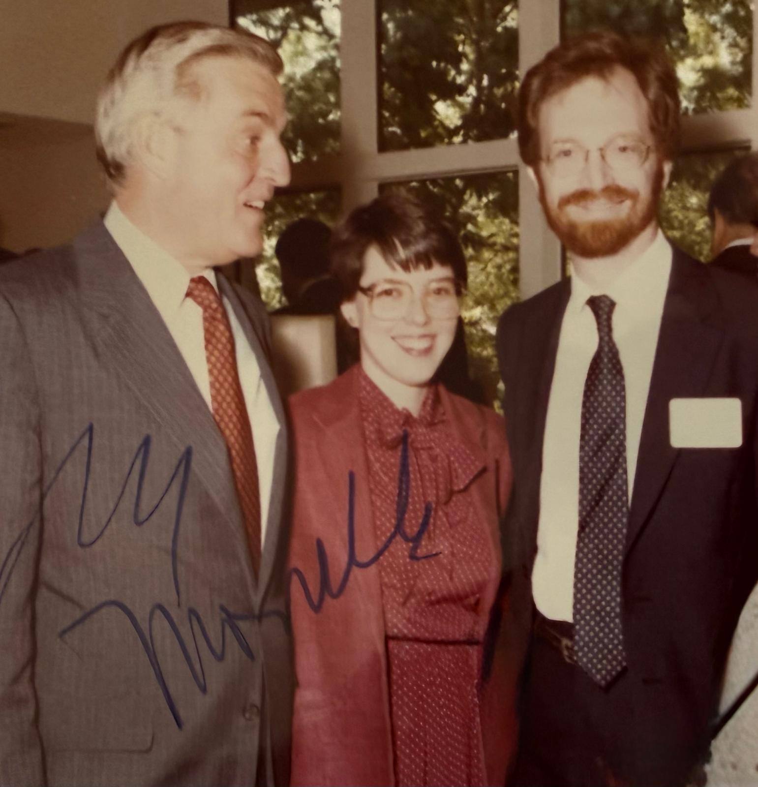 Mannette Antill with Walter Mondale during the ACLU years